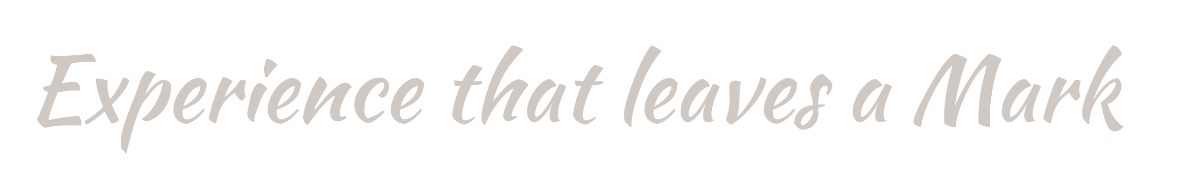 Experience that leaves a Mark